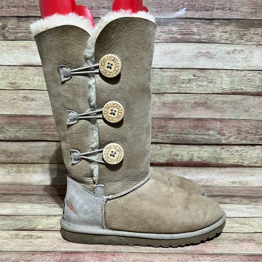 Ugg Brown Bailey Tripple Button Boots - image 3